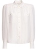 Silk jacquard shirt w/pockets