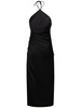 Hansel halter neck satin midi dress