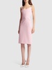 Sleeveless satin bustier mini dress
