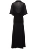 Light cotton blend knit long dress
