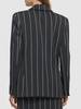 Pinstripe light wool tailored jacket