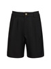 Carrie pleated wool blend shorts