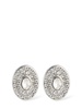 Small oval crystal earrings