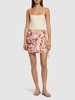 Luna printed viscose mini wrap skirt