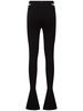 Stretch viscose cut-out pants