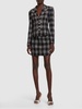 Checked lurex bouclé jacket