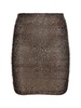Livia draped sequined mesh mini skirt