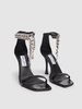 100mm Verity leather sandals