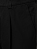 Cotton gabardine straight pants