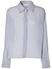 Vertigo striped cotton & silk shirt