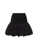 Bubble knit viscose blend mini skirt