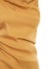 Stretch viscose draped backless dress