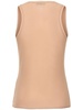 Crystal logo tulle tank top