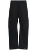 Golden cotton blend cargo pants