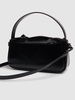 Micro Multipocket leather top handle bag