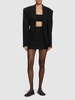 Nerea tech crepe satin mini skirt