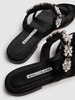 10mm Perlusa satin flat sandals