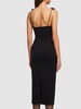 Jersey midi dress w/roses