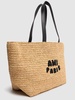 Ami Paris raffia tote bag