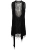 Beaded georgette midi dress