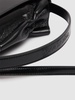 Micro Multipocket leather top handle bag