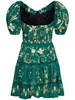 Manzanilla puff sleeve cotton mini dress