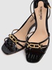 85mm Strappy leather sandals
