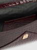 Small Elly embossed leather clutch