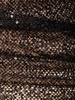 Livia draped sequined mesh mini skirt