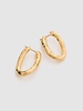 Medium hammered hoop earrings