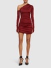 Olimpia draped stretch jersey midi dress