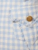 Trapeze gingham tweed mini skirt