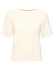 Raglan-sleeve terry knit cotton top