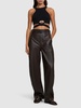Ribbed cotton jersey crop top