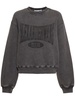 Graphic jersey sweatshirt