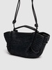 Mini Arta raffia top handle bag