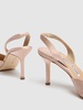 70mm Hangisli satin slingback pumps