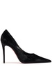 100mm Kate Max glittered velvet pumps