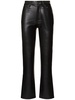 Bruno straight leather blend pants