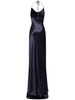 Shiny side slit maxi dress