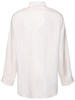 Setar logo stiped cupro shirt