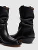 55mm Tabi leather western ankle boots