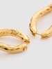Big hammered hoop earrings