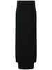 Heritage tech crepe maxi skirt