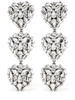 Crystal hearts earrings