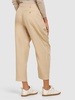 Iconic pleated satin cropped pants