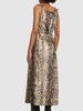 Dayla python print jersey long dress