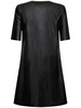 Eliot embossed faux leather mini dress