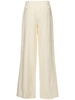 Wool & silk straight pants