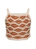 Hawa Mahal cotton & linen crop top